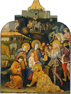 Di Giovanni Prints: The Adoration of the Magi, c. 1470 / 1475. Creator: Benvenuto di Giovanni
