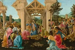 Il Botticello Gallery: The Adoration of the Magi, c. 1478 / 1482. Creator: Sandro Botticelli