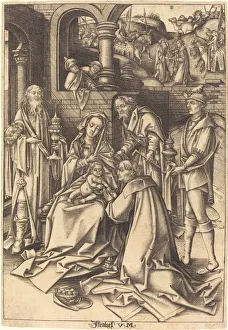 Newborn Prints: The Adoration of the Magi, c. 1490 / 1500. Creator: Israhel van Meckenem
