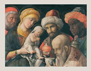 The Adoration of the Magi, c. 1500. Artist: Mantegna, Andrea (1431-1506) The Adoration of the Magi, c. 1500. Artist: Mantegna, Andrea (1431-1506)