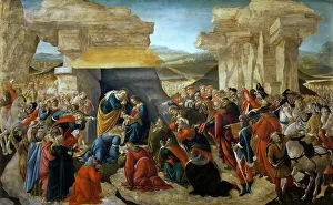Balthasar Prints: The Adoration of the Magi, c. 1500. Creator: Botticelli, Sandro (1445-1510)