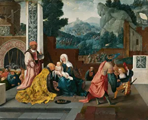 Slashed Prints: Adoration of the Magi, c. 1519. Creator: Jan van Scorel