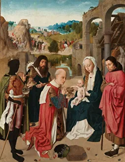 Balthasar Prints: The Adoration of the Magi, c.1480-c.1485. Creator: Geertgen tot Sint Jans