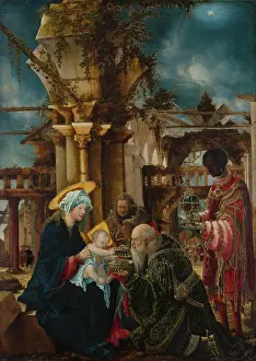 Gift Prints: The Adoration of the Magi, c1530-1535. Creator: Albrecht Altdorfer