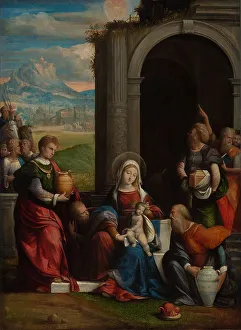 Garafano Benvenuto Da Prints: The Adoration of the Magi, c.1530-c.1540. Creator: Benvenuto Tisi da Garofalo