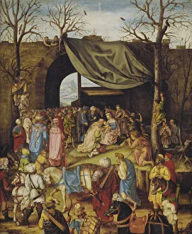 Walled Prints: The Adoration of the Magi, c16th century. Creator: Unknown