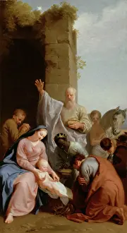 Adoring Prints: Adoration of the Magi, c1715. Creator: Henri Antoine de Favannes