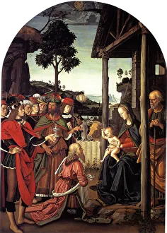 The Adoration of the Magi, ca. 1470-1480. Artist: Perugino (ca. 1450-1523)