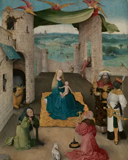 Gift Prints: The Adoration of the Magi, ca. 1475. Creator: Hieronymus Bosch