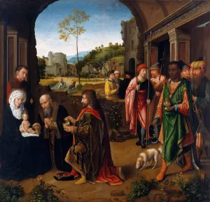 Gift Prints: The Adoration of the Magi, ca. 1520. Creator: Workshop of Gerard David