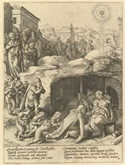 Bernardino Collection: The Adoration of the Magi, ca. 1585. Creator: Hendrik Goltzius