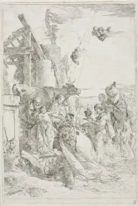 1696 1770 Prints: Adoration of the Magi, ca. 1740. Creator: Giovanni Battista Tiepolo (Italian, 1696-1770)