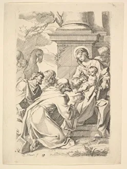 Magi Prints: The Adoration of the Magi (copy in reverse). Creator: Carlo Maratti
