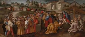 Three Magi Prints: The Adoration of the Magi (Epifania Benintendi), 1519-1520. Artist: Pontormo (1494-1557)