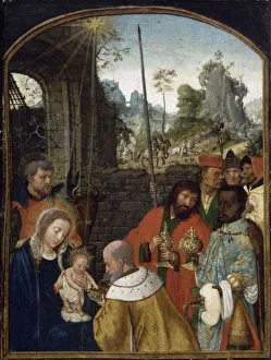 Balthasar Prints: The Adoration of the Magi, First Half of 16th cen Creator: Bening, Simon (c. 1483-1561)