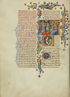 Star Pattern Prints: The Adoration of the Magi: Initial E: Sword Bearers; Missal