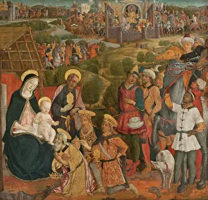 Entourage Prints: Adoration of the Magi, late 15th-early 16th century. Creator: Guidoccio Cozzarelli