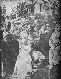 Adoration of the Magi - Left-hand lower portion, c1481 (1945). Artist: Leonardo da Vinci Adoration of the Magi - Left-hand lower portion, c1481 (1945). Artist: Leonardo da Vinci