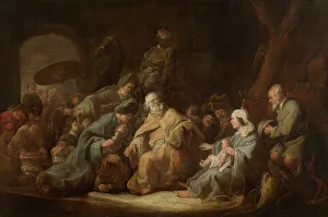 Magi Prints: The Adoration of the Magi, mid-17th century. Creator: Benjamin Gerritz Cuyp