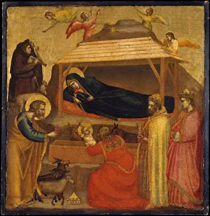 Magi Prints: The Adoration of the Magi, possibly ca. 1320. Creator: Giotto
