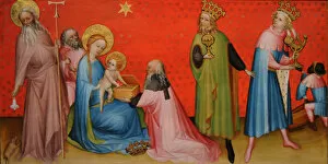 Visions Gallery: Adoration of the Magi with Saint Anthony Abbot, ca 1400. Artist: Anonymous