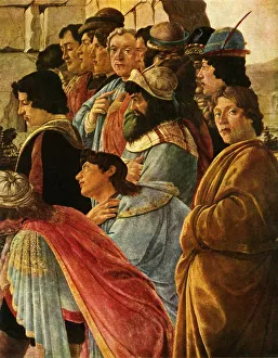 Gathering Prints: Detail from the Adoration of the Magi with self portrait of Botticelli, 1475, (1937)