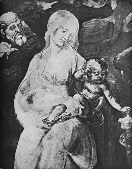Adoration of the Magi - Virgin and Child, c1481 (1945). Artist: Leonardo da Vinci Adoration of the Magi - Virgin and Child, c1481 (1945). Artist: Leonardo da Vinci