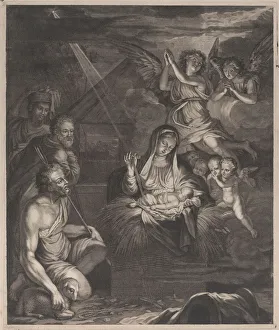 Adoration of the shepherds, 1500-1600. 1500-1600. Creator: Anon