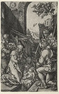 Heinrich Aldegrever German Prints: The Adoration of the Shepherds, 1553