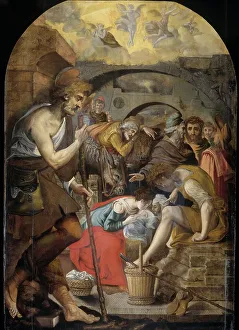 Manger Prints: The Adoration of the Shepherds, 1560-1572. Creator: Anthonie Blocklandt