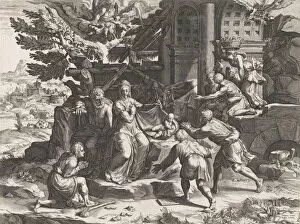 Cornelis Cort Gallery: The Adoration of the Shepherds, 1569. Creator: Cornelis Cort