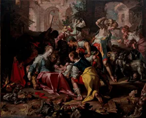 Joachim 1566 1638 Prints: The Adoration of the Shepherds, 1598. Artist: Wtewael, Joachim (1566-1638)
