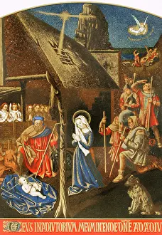 Nativity Prints: The Adoration of the Shepherds, 15th century, (1877). Creator: Unknown