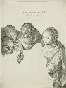 Adoring Prints: The Adoration of the Shepherds, 1615. Creator: Hendrik Goltzius