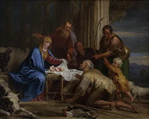 Boeckhorst Jan Prints: The Adoration of the Shepherds, 1650-1659. Creator: Jan Boeckhorst