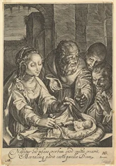 Adored Prints: The Adoration of the Shepherds, after 1650. Creator: Abraham Blooteling