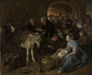 Manger Prints: The adoration of the shepherds, 1660-1679. Creator: Jan Steen