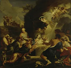 Visiting Prints: Adoration of the Shepherds, 1690. Creator: Carlo Maratti