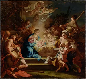 Manger Prints: The Adoration of the Shepherds, 1720. Creator: Sebastiano Conca