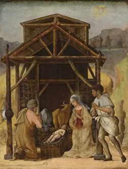 National Gallery Collection: The Adoration of the Shepherds, c. 1490. Creator: Ercole de Roberti