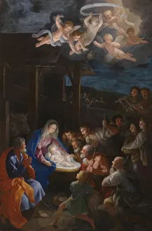 1640 Prints: The Adoration of the Shepherds, c. 1640. Creator: Reni, Guido (1575-1642)