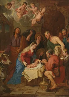 Crayer Jasper De Prints: The Adoration of the Shepherds, c.1640-c.1650. Creator: Gaspar de Crayer