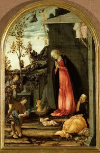 Fondazione Cini Prints: The Adoration of the Shepherds, ca 1475. Creator: Ciampanti, Michele (active 1463-1510)