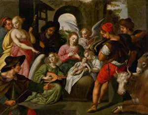 The Adoration of the Shepherds, ca. 1600. Creator: Rottenhammer, Johann (Hans), the Elder