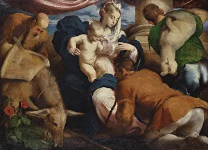 Carrying On Back Prints: The Adoration of the Shepherds. Creator: Jacopo Bassano il vecchio