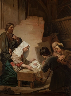 The Adoration of the Shepherds. Creator: Jan de Bray