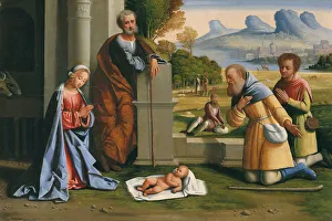Transferred From Wood Prints: The Adoration of the Shepherds. Creator: L Ortolano