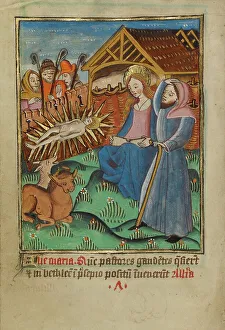 Manger Prints: The Adoration of the Shepherds; Illustrated Vita Christi
