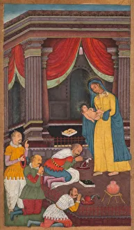 The Adoration of the Shepherds, from a Mirror of Holiness (Mir at al-quds)