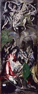 Images Dated 15th May 2012: Adoration of the Shepherds, painting by El Greco